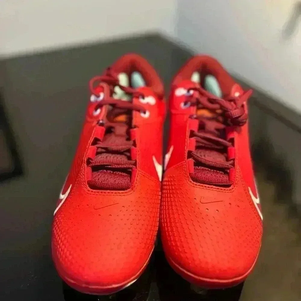 NEW Nike React Hyperdiamond 4 Elite Softball Cleats  Red Women's Size 10.5
